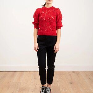 Isabel Marant Étoile Sinead knit sweater in red ~ size 42, NWT!
